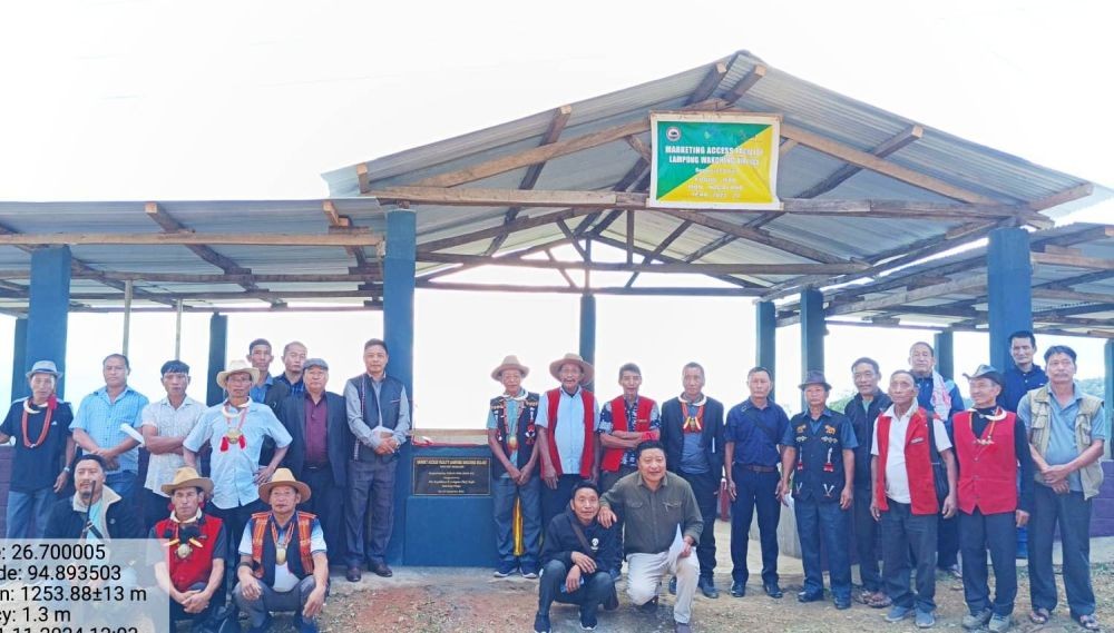 Market Access Facility Building at Lampong Wakching village was inaugurated on November 11.